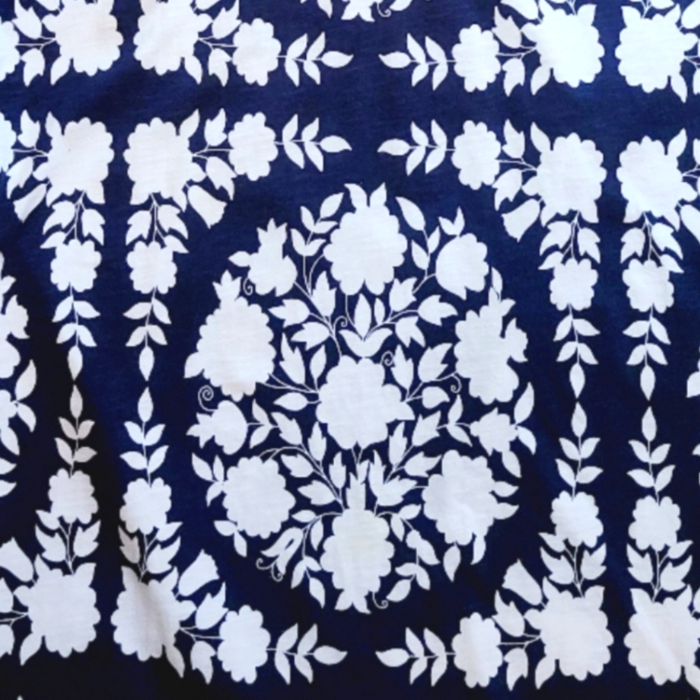 GUC Boden Navy and White Floral Mini Dress - Picture 5 of 12